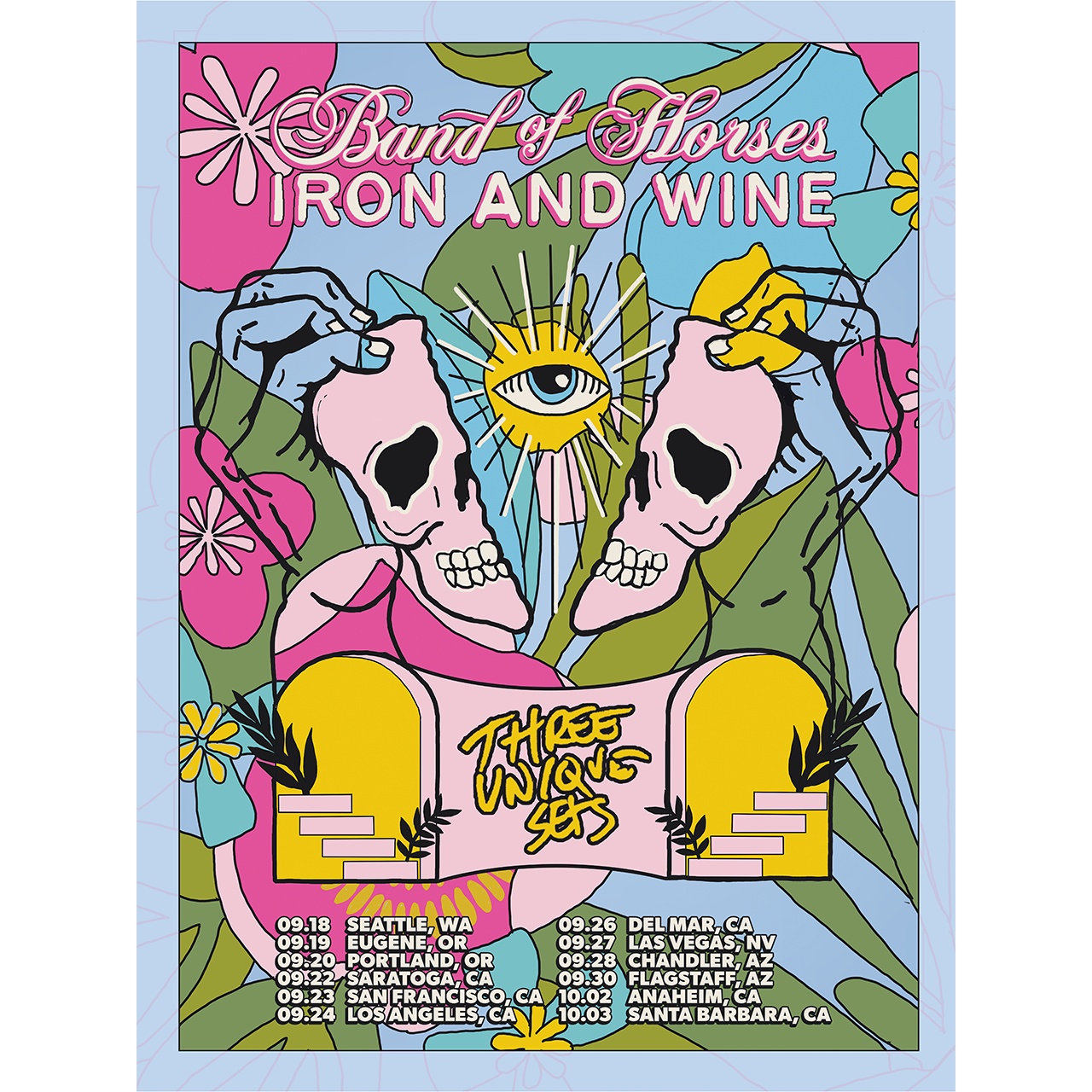 Iron & Wine Tour Poster