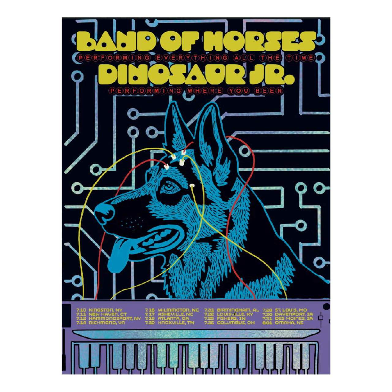 Band of Horses X Dinosaur Jr. Tour Poster