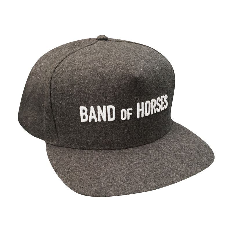 Grey Wool Snapback Hat - Band of Horses Store