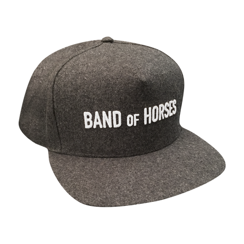 Grey Wool Snapback Hat - Band of Horses Store