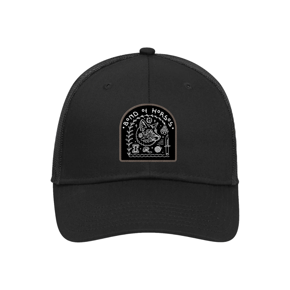 Wolf Patch Trucker Hat – Band of Horses Store